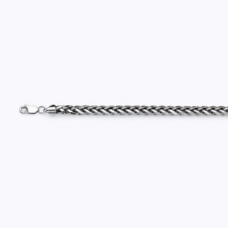 14K 5MM WHITE GOLD PALM 26" CHAIN NECKLACE (AVAILABLE IN LENGTHS 7" - 30")