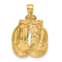 10k Solid Polished Open-Backed Boxing Gloves Pendant-10C2643