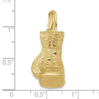 10K Hollow Polished 3-D Boxing Glove Pendant-10C2645