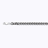 14K 4MM WHITE GOLD PALM 20" CHAIN NECKLACE (AVAILABLE IN LENGTHS 7" - 30")