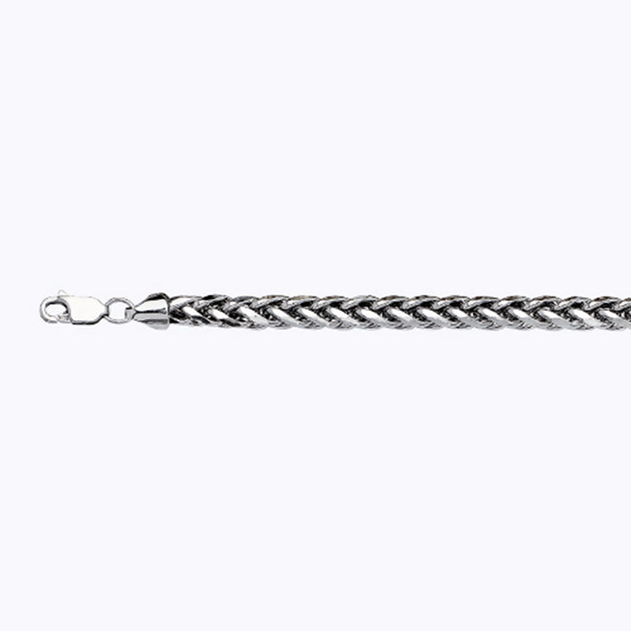 14K 4MM WHITE GOLD PALM 28" CHAIN NECKLACE (AVAILABLE IN LENGTHS 7" - 30")