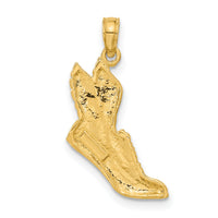 10K Polished Running Shoe Pendant-10C2660