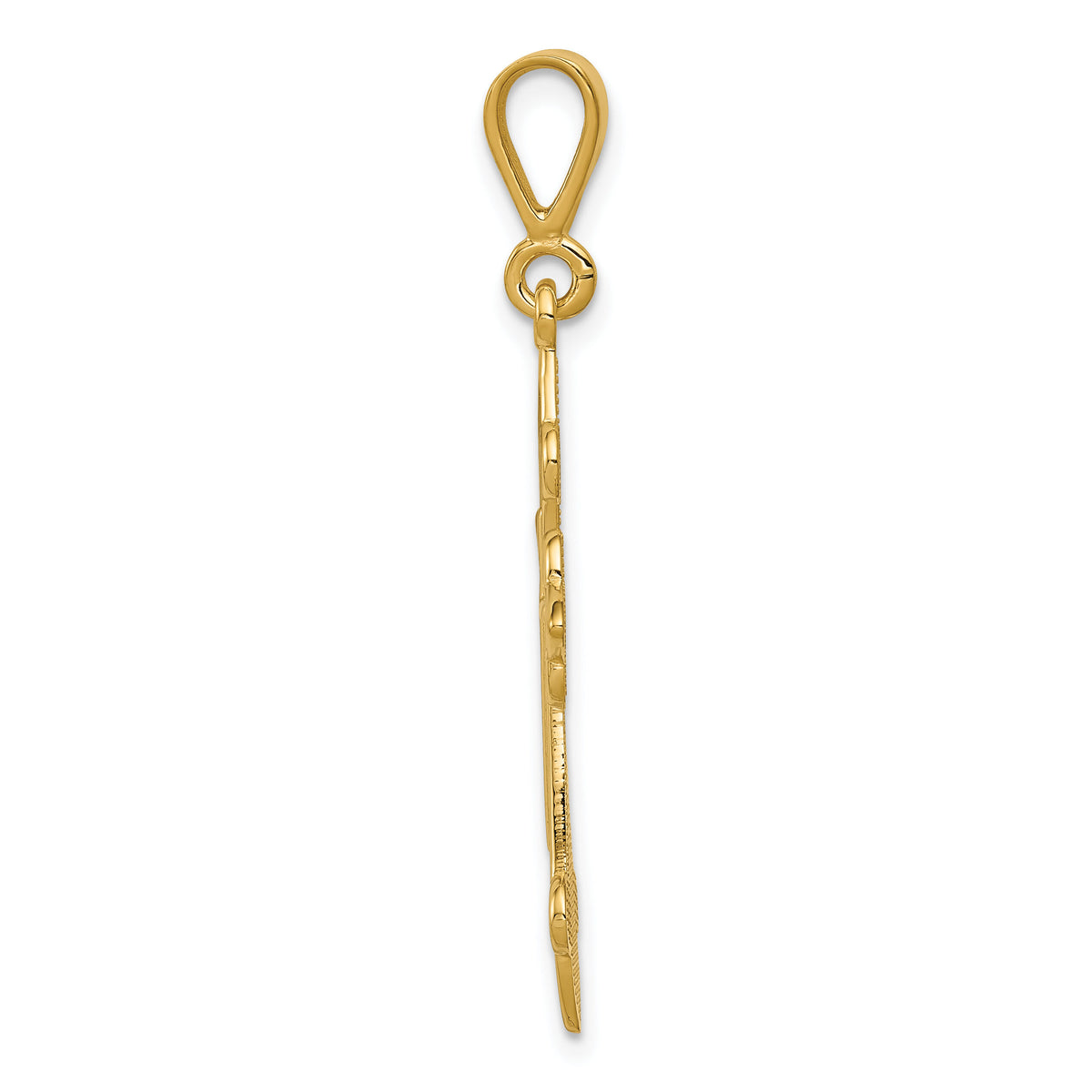 10k Fleur de Lis Cross Pendant-10C2712