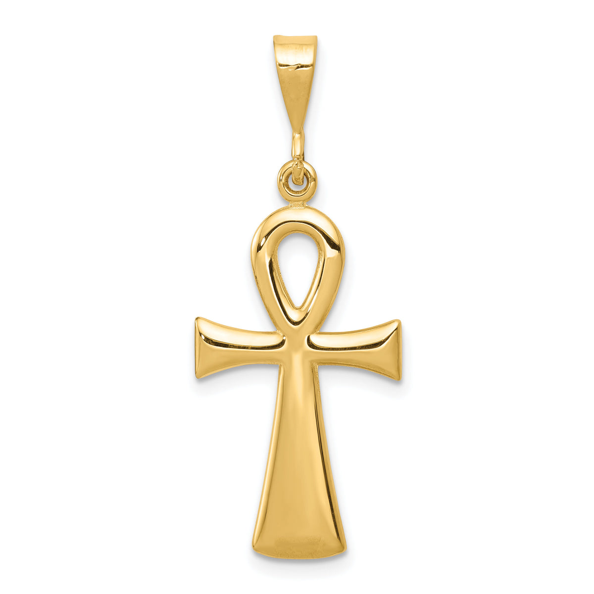 10k Egyptian Ankh Cross Pendant-10C2738