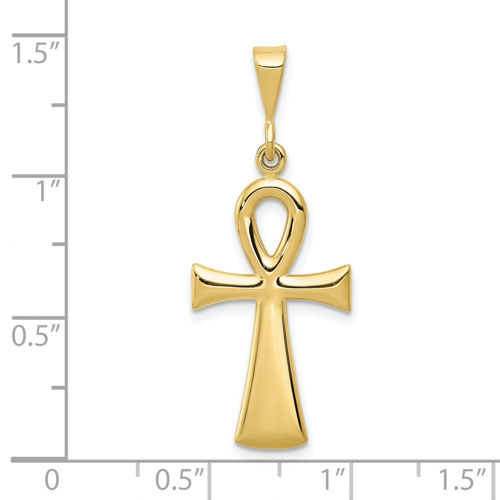 10k Egyptian Ankh Cross Pendant-10C2738