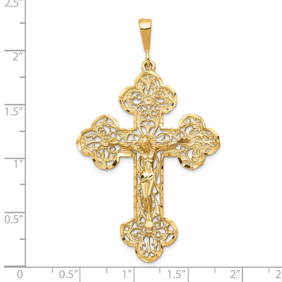 10K Crucifix Charm-10C287