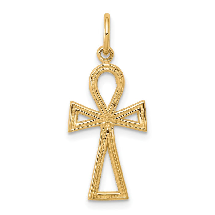 10K Ankh Cross Charm-10C289