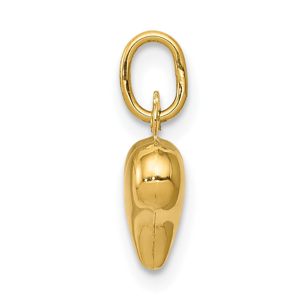10K Polished 3-D Heart Charm-10C2905