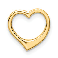 10K Polished Heart Chain Slide-10C2917
