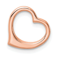 10K Rose Gold Polished Heart Chain Slide-10C2917R