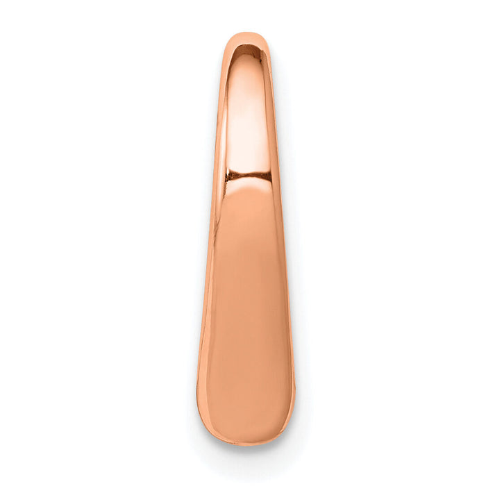 10K Rose Gold Polished Heart Chain Slide-10C2918R
