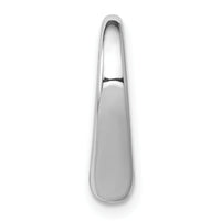 10K White Gold Polished Heart Chain Slide-10C2918W