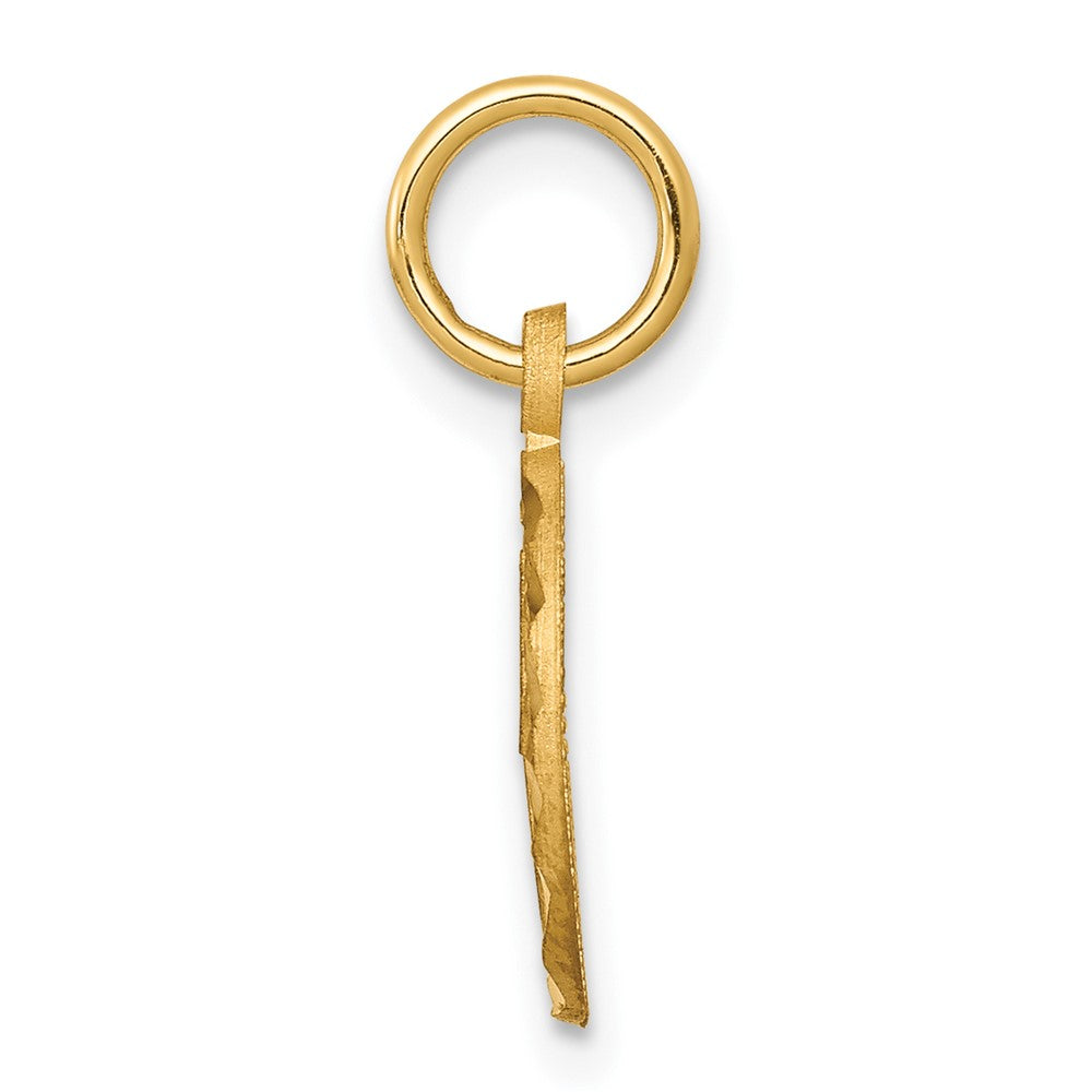 10K Polished Border Small Cut-out Heart Pendant-10C295