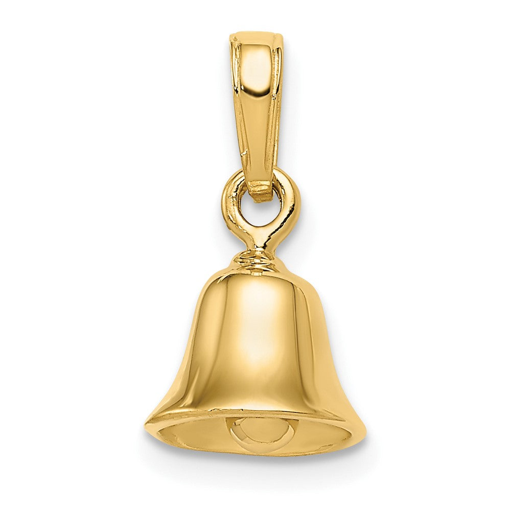 10K 3-D Moveable Bell Pendant-10C2951