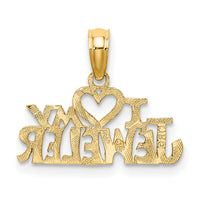 10k I HEART MY JEWELER Charm-10C2962