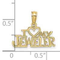 10k I HEART MY JEWELER Charm-10C2962