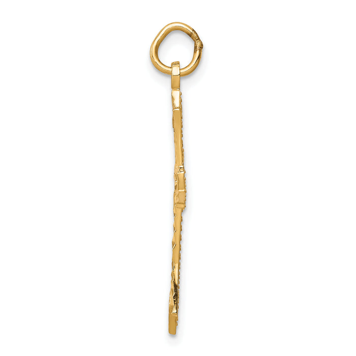 10k Cross Charm-10C301