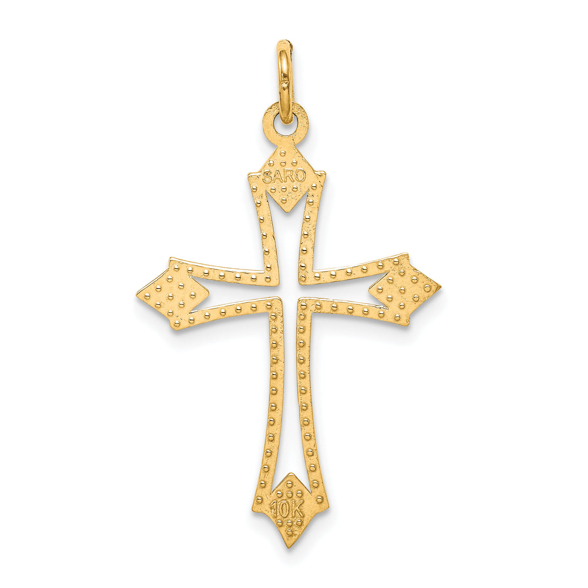 10k Cross Charm-10C301