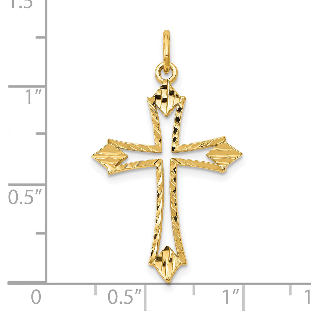 10k Cross Charm-10C301