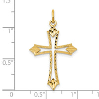 10k Cross Charm-10C301
