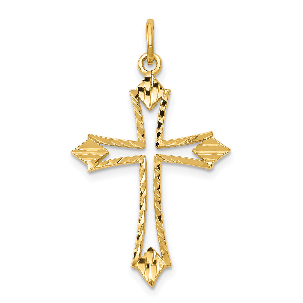 10k Cross Charm-10C301