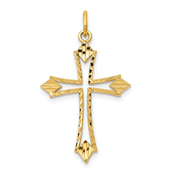 10k Cross Charm-10C301