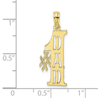 10K #1 DAD Cut-Out Vertical Pendant-10C3015