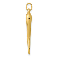 10k Italian Horn Charm-10C3041