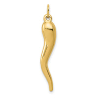10k Italian Horn Charm-10C3041