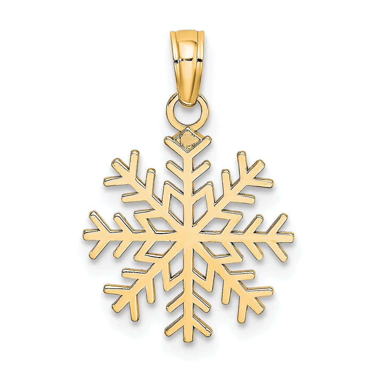 10k Snowflake Pendant-10C3062