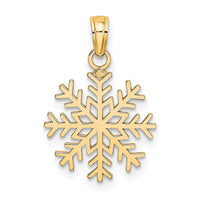 10k Snowflake Pendant-10C3062
