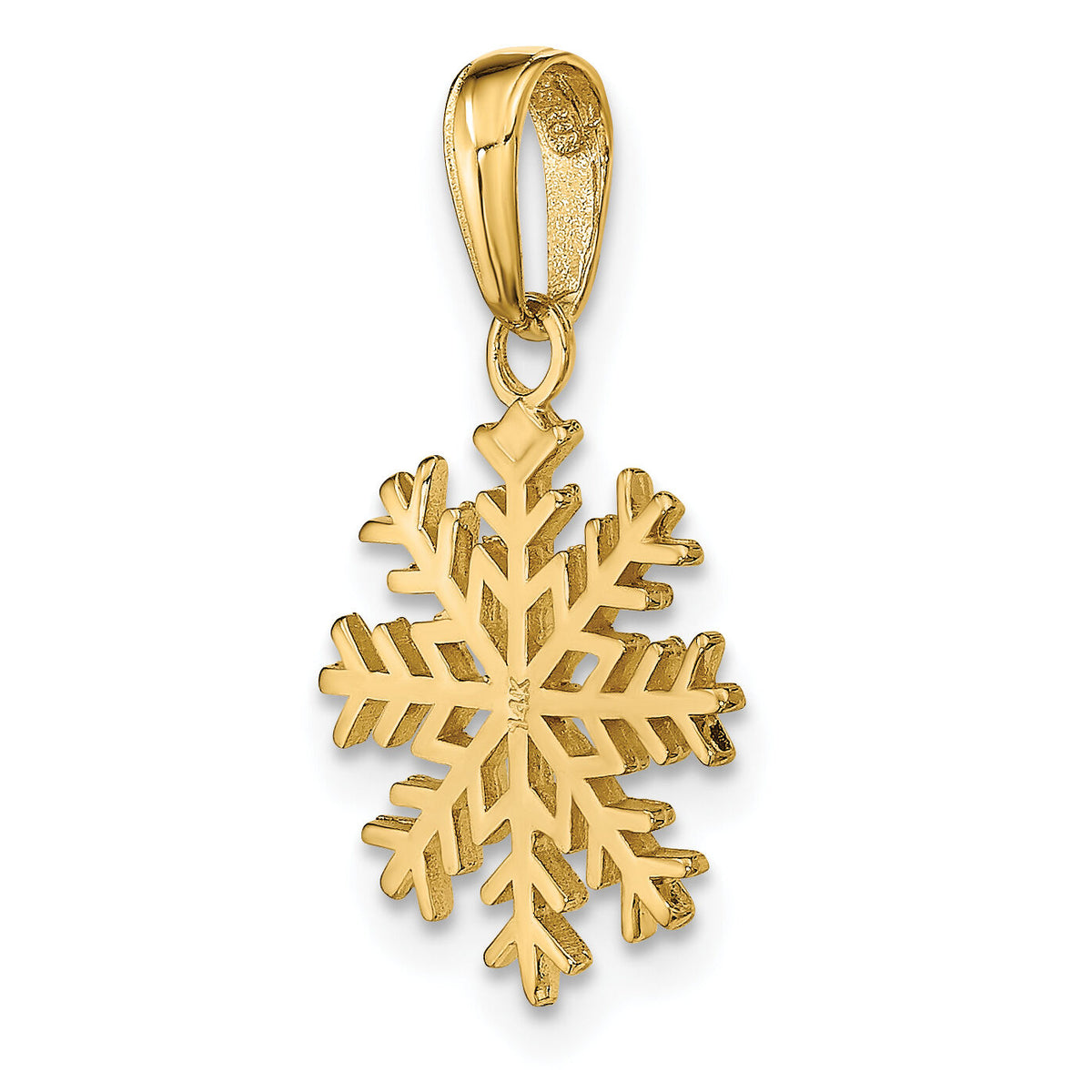 10k Snowflake Pendant-10C3062