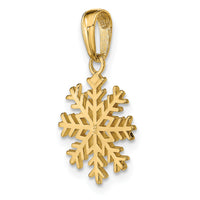 10k Snowflake Pendant-10C3062