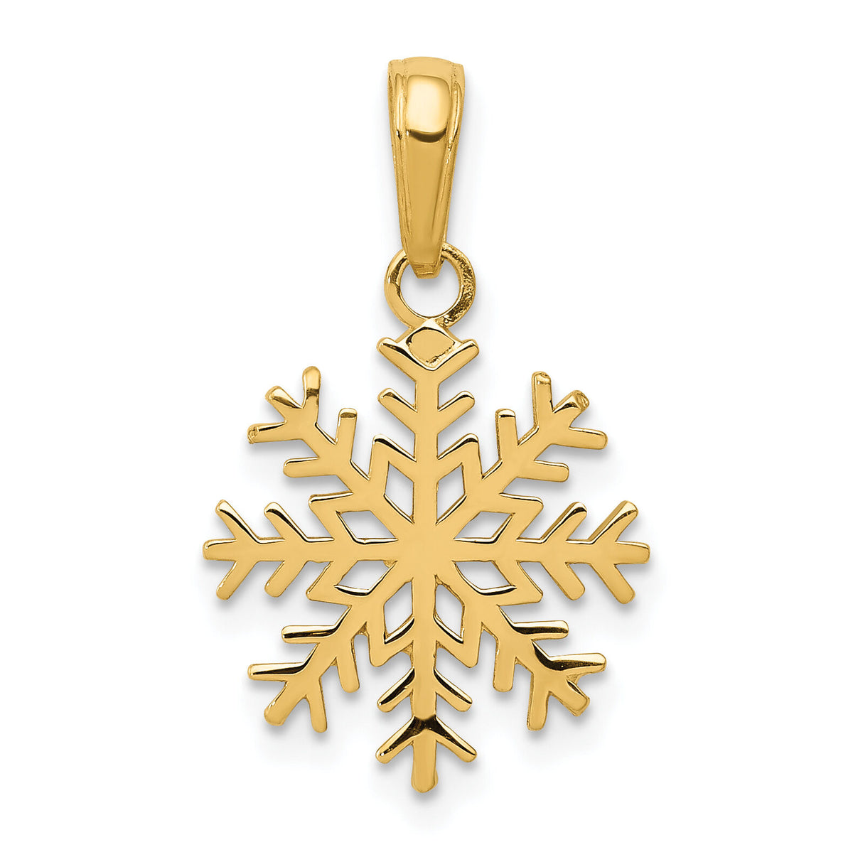 10k Snowflake Pendant-10C3062