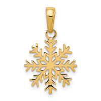 10k Snowflake Pendant-10C3062