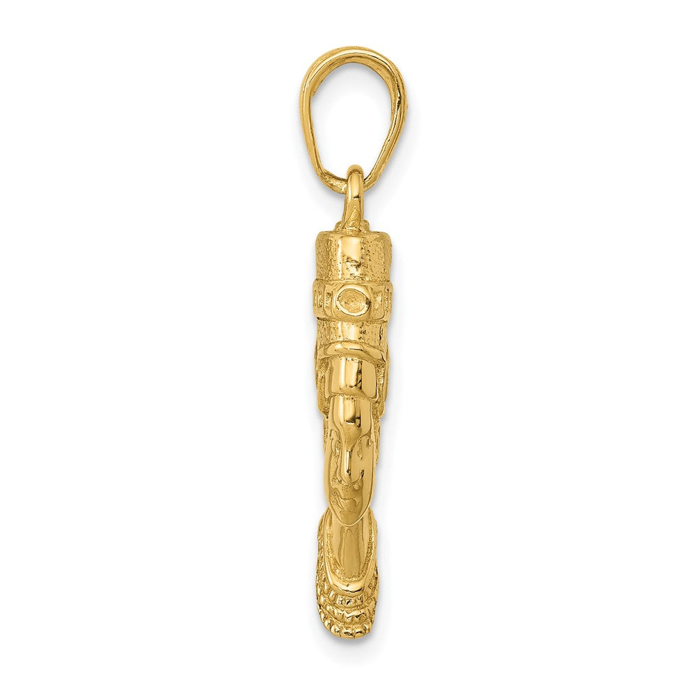 10k 3-D Nefertiti Pendant-10C3069