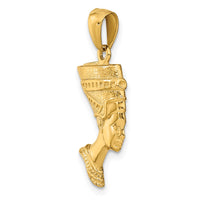 10k 3-D Nefertiti Pendant-10C3069