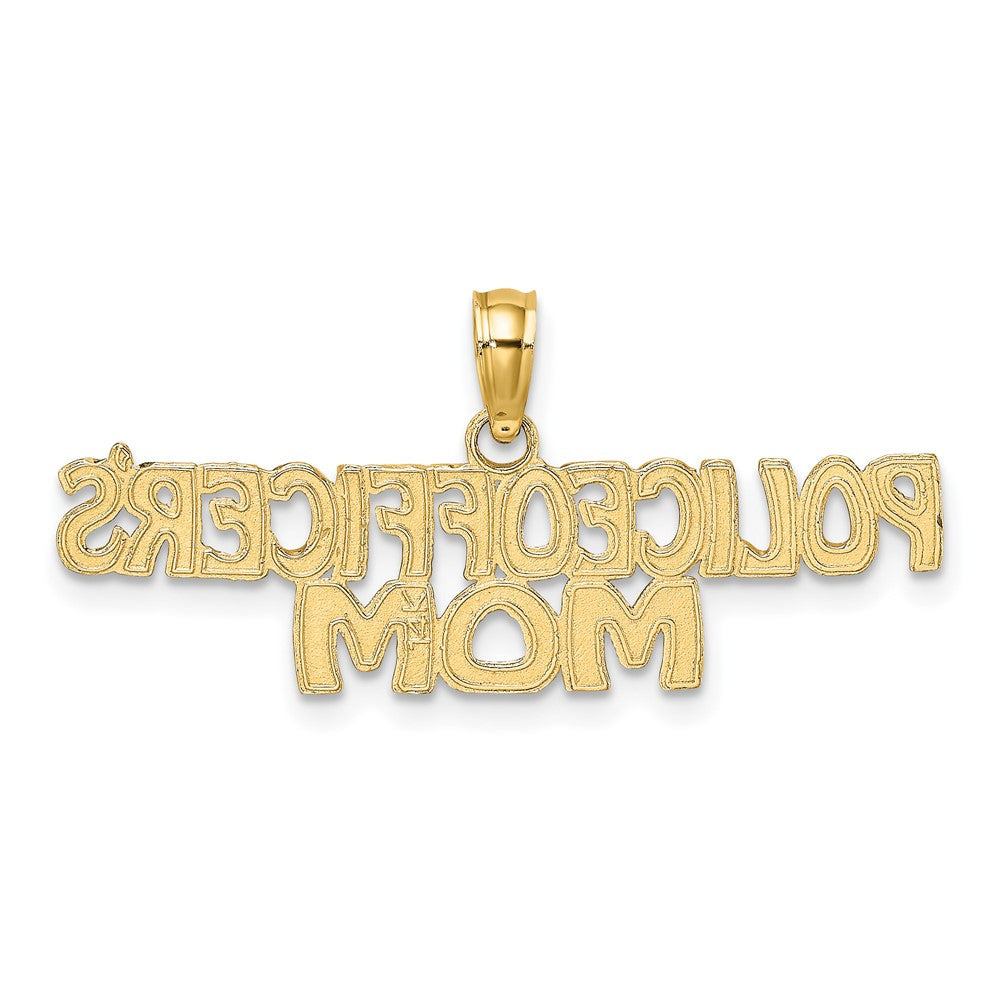 10k POLICE OFFICER'S MOM Charm-10C3100