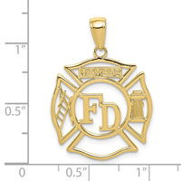 10k FD MEMBER in Shield Pendant-10C3105