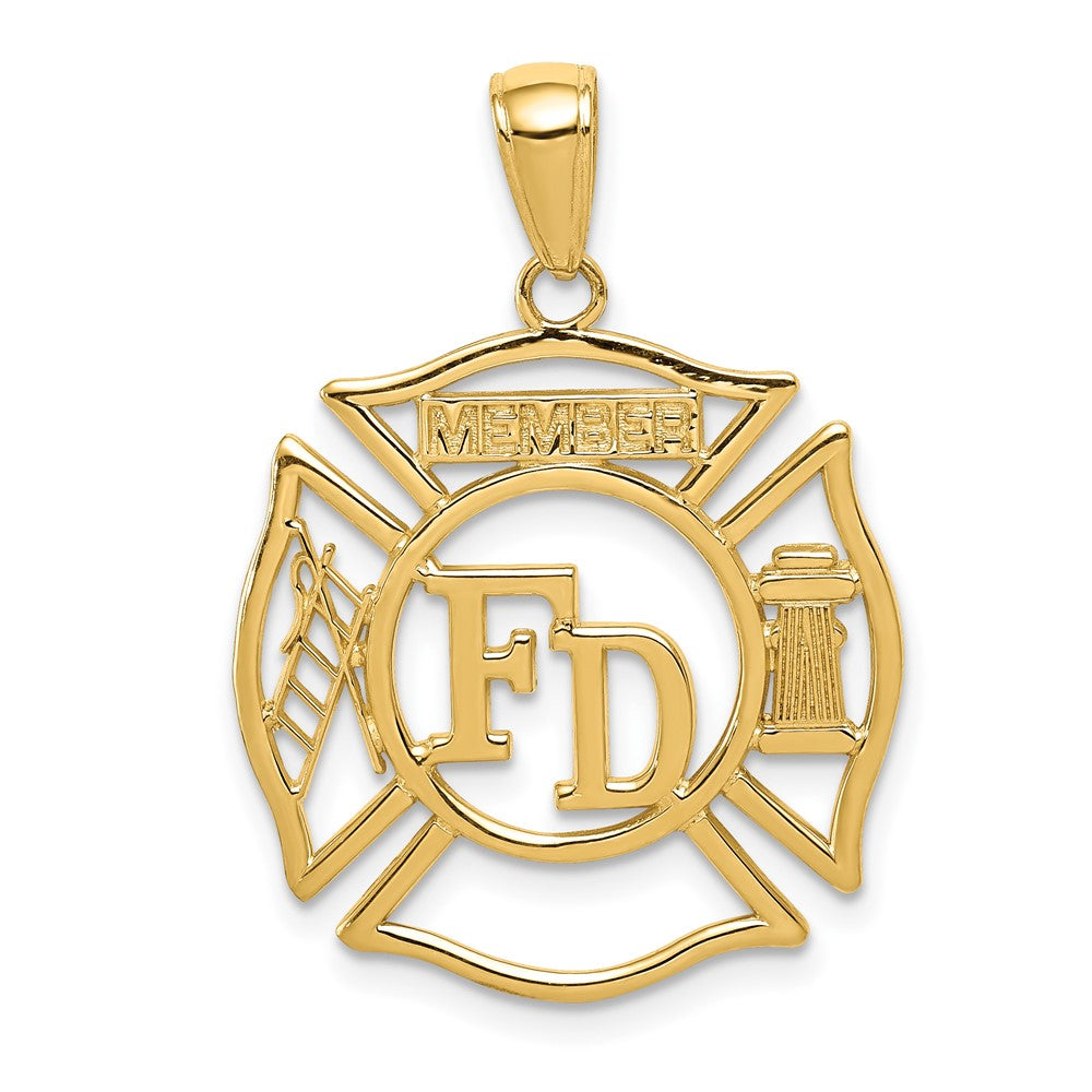 10k FD MEMBER in Shield Pendant-10C3105
