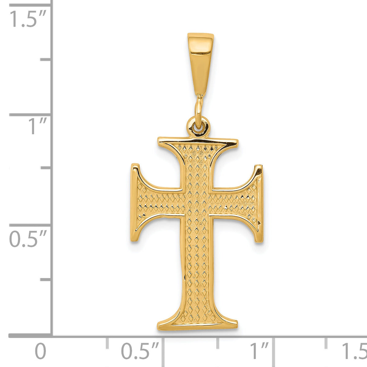 10k Cross Charm-10C312