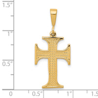 10k Cross Charm-10C312