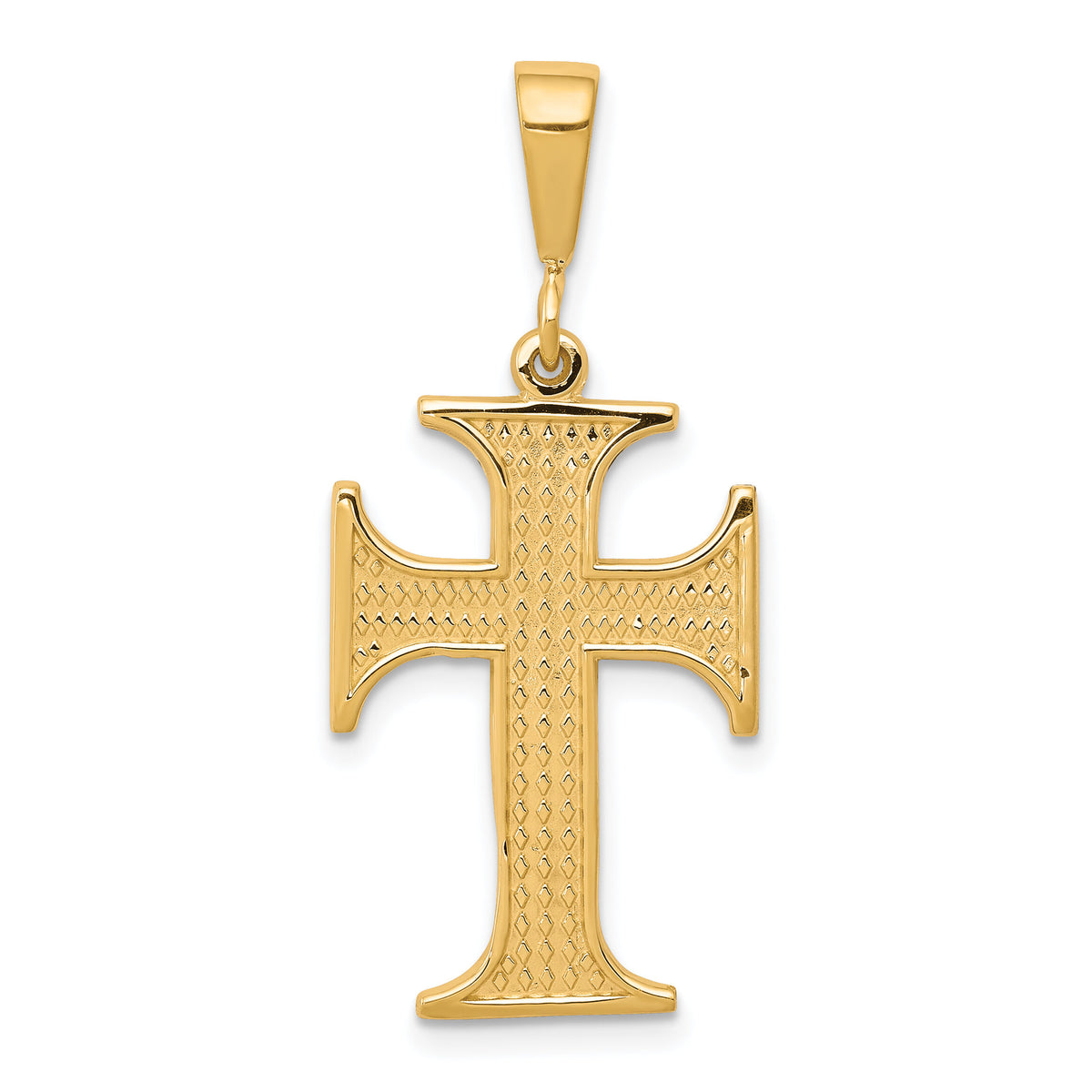 10k Cross Charm-10C312