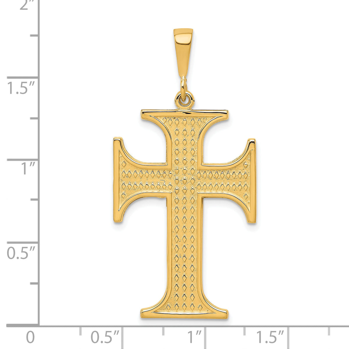 10k Cross Charm-10C314