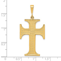 10k Cross Charm-10C314