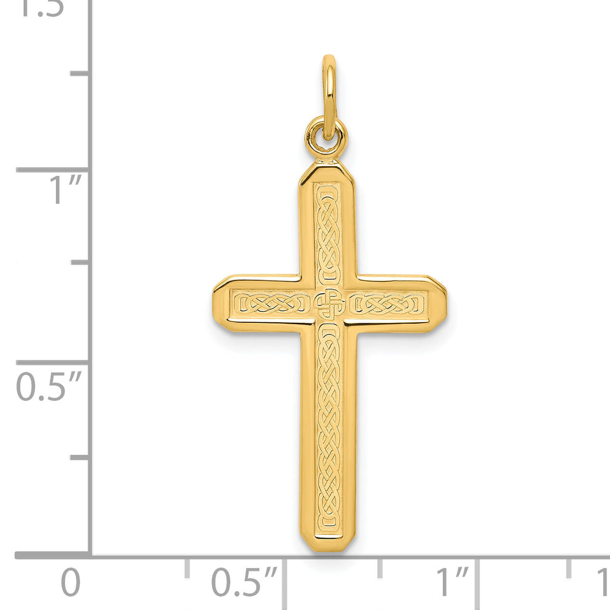 10k Cross Charm-10C317