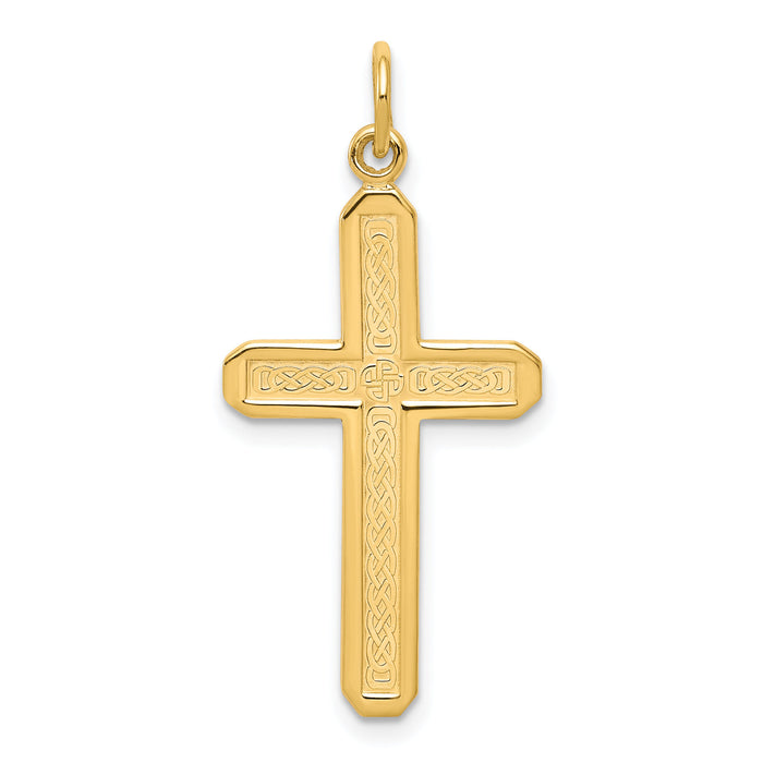 10k Cross Charm-10C317
