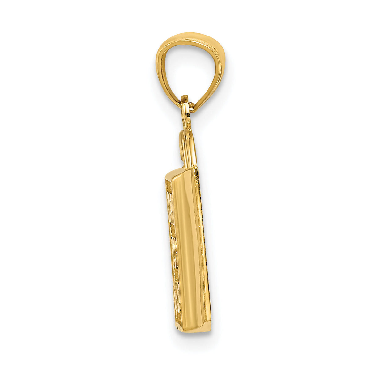10k Shopping Bag "Born to Shop" Pendant-10C3217