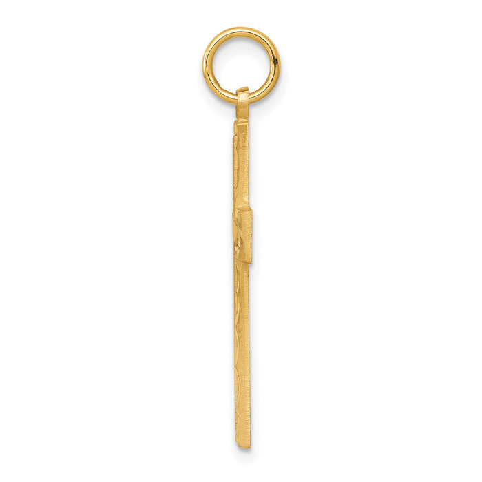 10k Cross Charm-10C322
