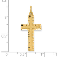 10k Cross Charm-10C322